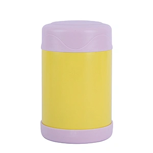 300ml 450ml vacuum insulated double wall stainless steel food flask with plastic lid and bottom